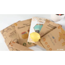 Eco Friendly Reusable Washable Sustainable Biodegradable Reusable Natural Organic Cotton Fabric Beeswax Food Wraps